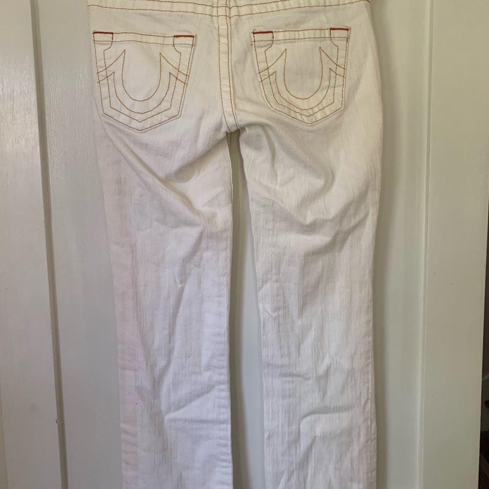 True Religion White Jeans Size 28.